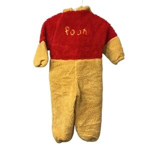 Early 2000s Disney Parks Winnie the Pooh Fleece Snowsuit Toddler Costume